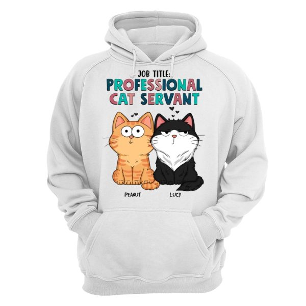 Job Title Professional Cat Servant Funny Cat Expression Personalized Shirt Online - Image 5