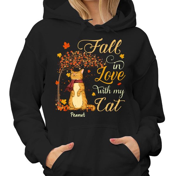Fall In Love With My Cats Fall Season Personalized Shirt Hot on Sale - Image 4