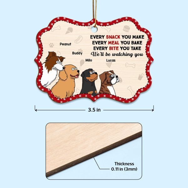I‘ll Be Watching You Funny Dogs Cartoon Personalized Wooden Ornament Online Hot Sale - Image 4