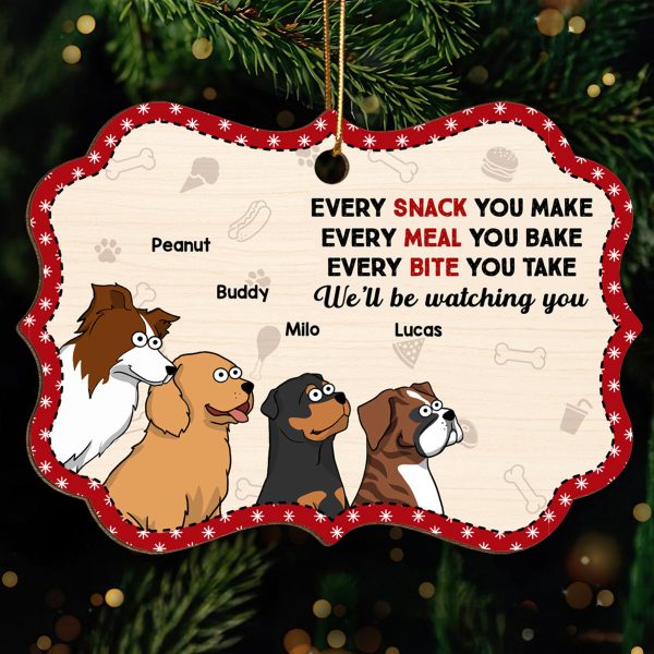 I‘ll Be Watching You Funny Dogs Cartoon Personalized Wooden Ornament Online Hot Sale - Image 2
