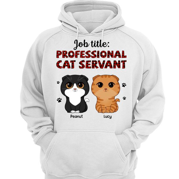 Professional Cat Servant Cute Cat Vector Personalized Shirt Supply - Image 3