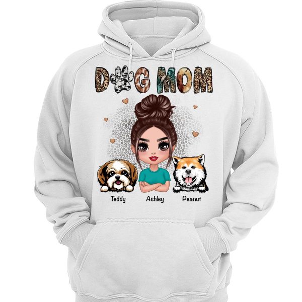 Animal Patterns Dog Mom Peeking Dogs Personalized Shirt Online Hot Sale - Image 3