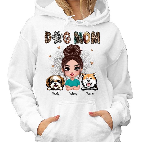 Animal Patterns Dog Mom Peeking Dogs Personalized Shirt Online Hot Sale - Image 4