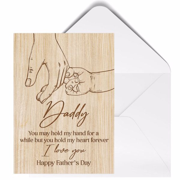 You Hold My Heart Forever Father‘s Day Gift Greeting Card Postcard For Sale