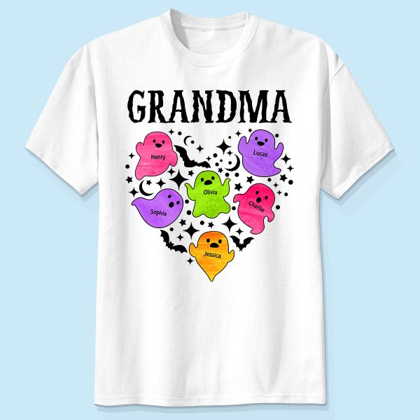 Halloween Grandma Boo Crew In Heart Personalized Shirt Online