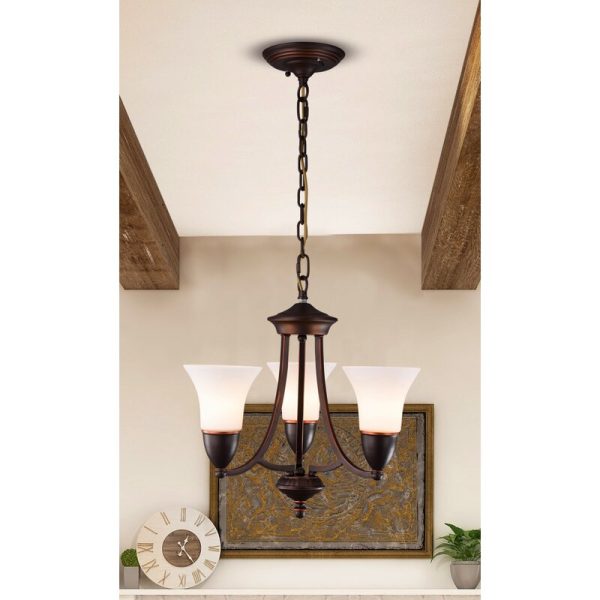 Glayds 3 - Light Shaded Classic   Traditional Chandelier 7714RR Discount