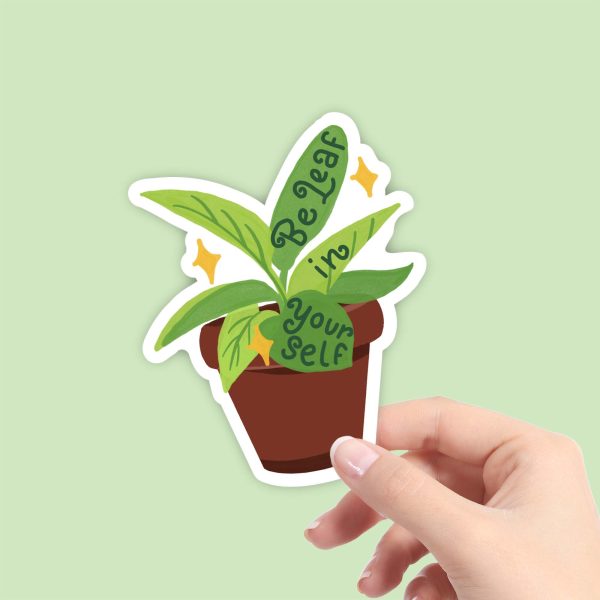 Be Leaf In Yourself Sticker Cheap - Image 2